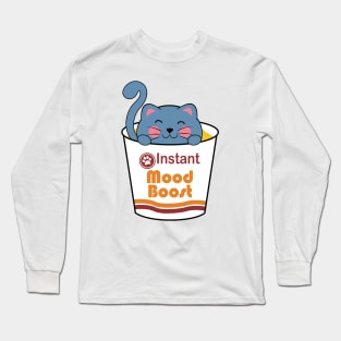 Instant Mood Boost - Kawaii Ramen Cat Long Sleeve T-Shirt